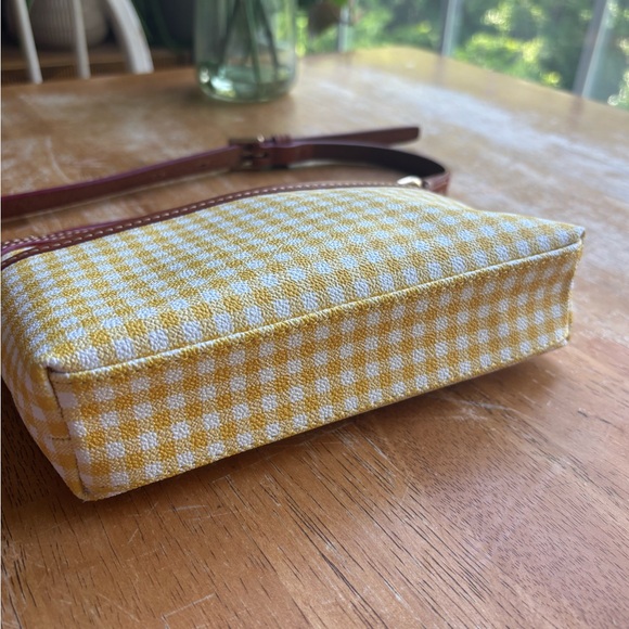 Dooney & Bourke Yellow Gingham Crossbody Bag - Picture 4 of 10